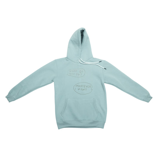Limited grey printed hoodie